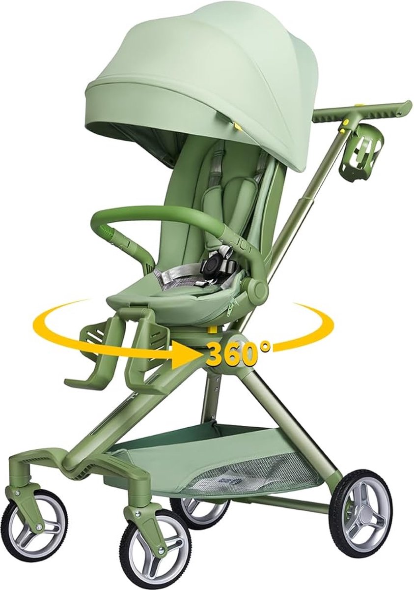 Equivera Reisbuggy - Plooibuggy - Compacte Buggy - Reis Buggy - Kinderwagen - Must Have Voor Op Reis!