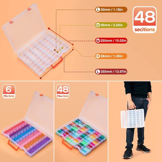 T-Boxx Assortimentsdoos voor grote schroeven, inclusief inzetbakje C3 antraciet, Bosch Sortimo inzetbakjesset, ideale opbergdoos met deksel