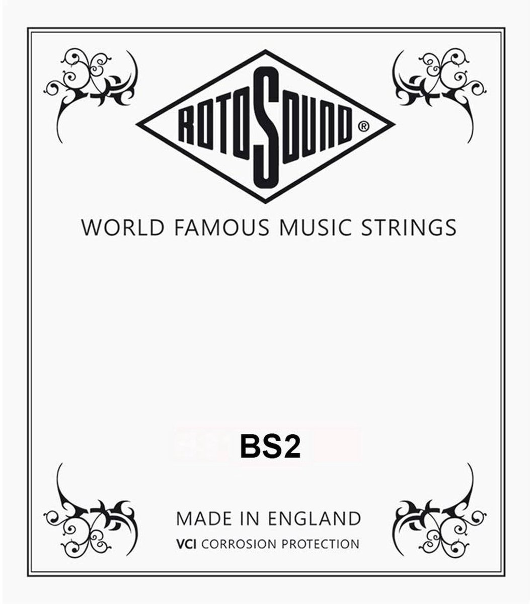 Rotosound BS2 B-2 snaar for classic guitar, rectified black nylon