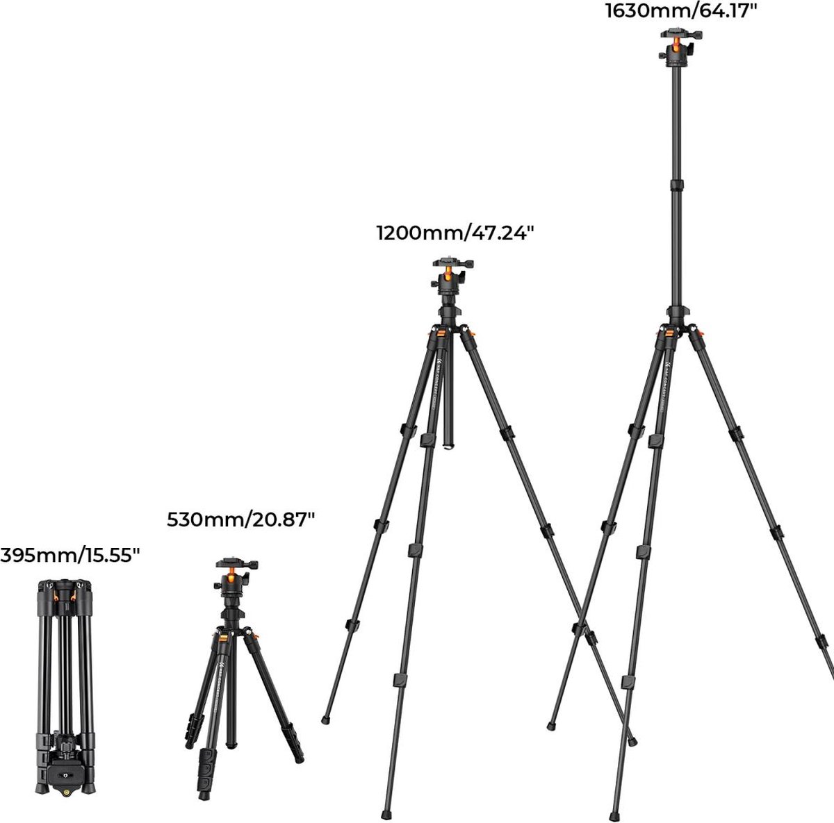 K&F Concept - KF09.101V1 - Camera Statief - Afbeelding 9