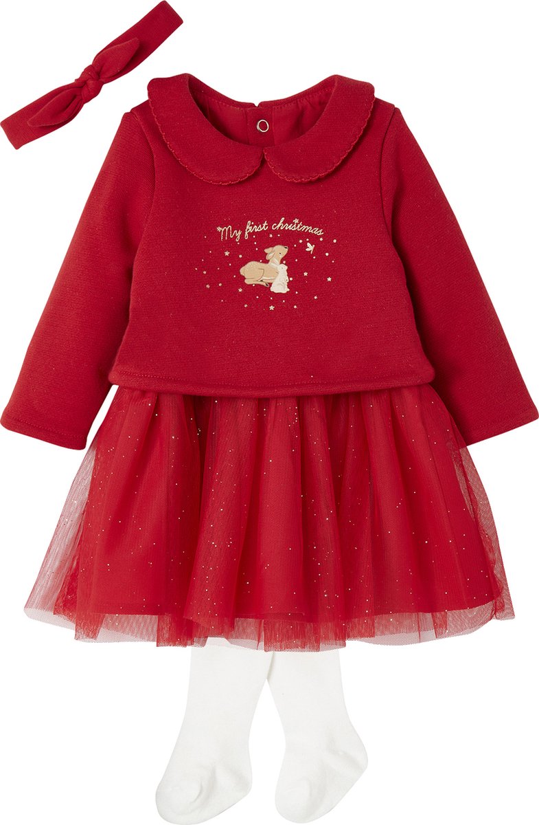 Vertbaudet Kerstset voor baby's: jurk, hoofdband en maillot