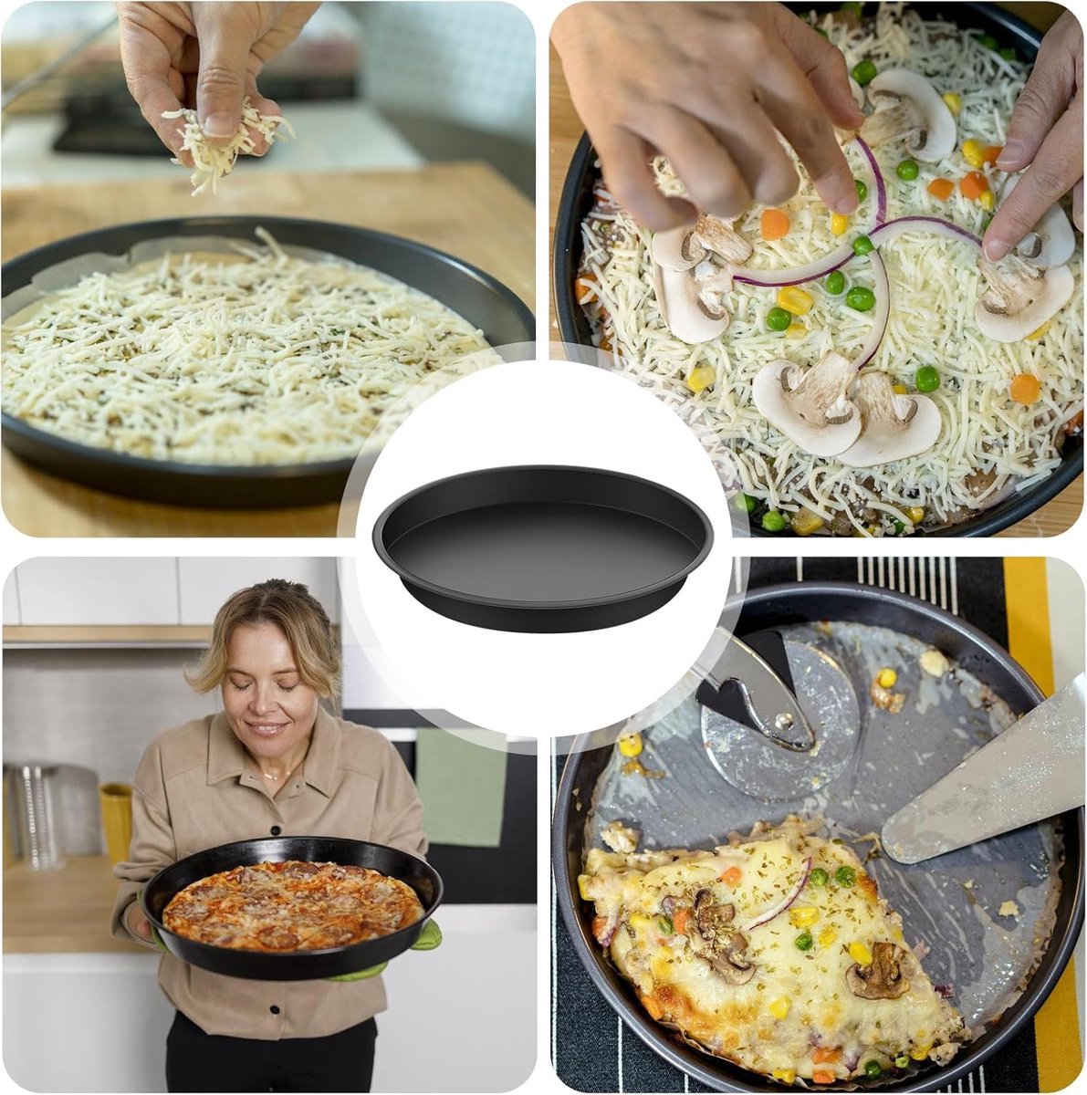 Op zoek naar platte pizzaborden? Porseleinen pizzaborden bij