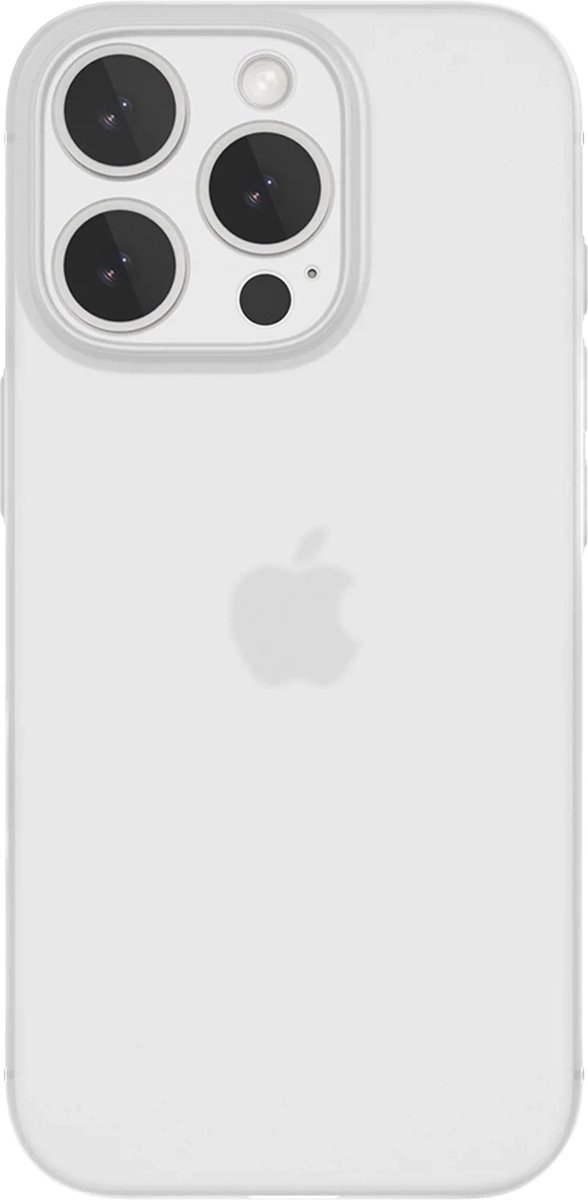 Silq Ultra Dun Hoesje geschikt voor iPhone 16 Pro - Frost Wit - Slechts 0,5mm dun!