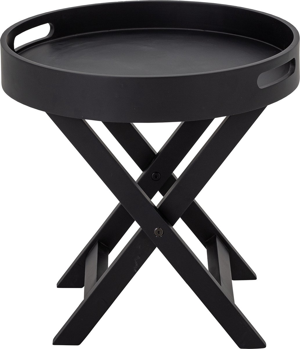 Freya Dienbladtafel - Zwart - Rubberhout