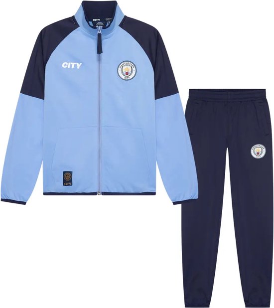 Manchester City Trainingspak Kinderen - Maat 116 t/m 164 - Voetbal Trainingspakken - Jongens en Meisjes - Voetbalkleding