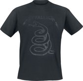T-shirt Metallica Black Snake noir XL en Katoen - Produits dérivés du groupe, Groupes