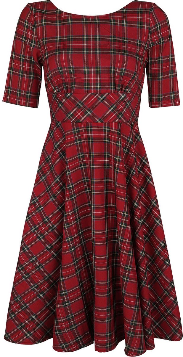 Hell Bunny Irvine 50s Dames Midi-jurk - rood - L