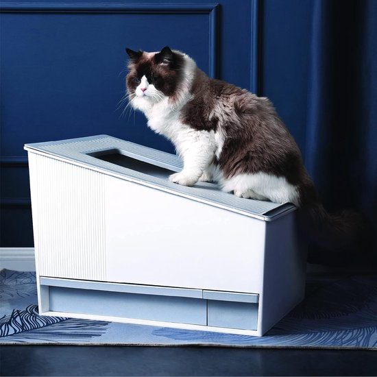 BOME Zelfreinigende Kattenbak - Met App en Touchscreen - 65L - Rosé