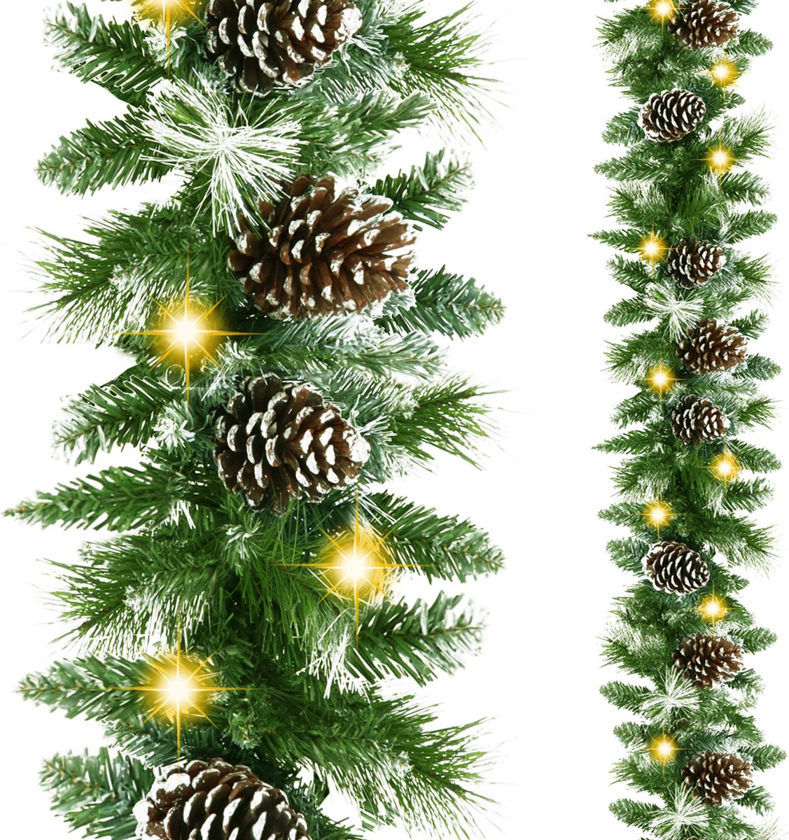 Springos Guirlande | Kerstslinger | Warm Wit | 50 LED | 280 CM