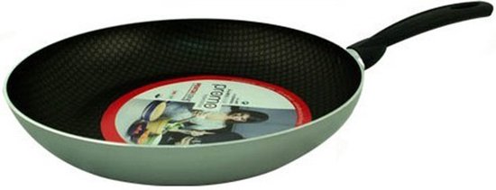 CM Koekenpan/hapjespan - Alle warmtebronnen geschikt - anti-aanbaklaag - zilver - dia 26 cm