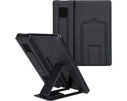 kwmobile e-reader hoesje geschikt voor Amazon Kindle Oasis 10. Generation hoes - Met polsband en standaard - Kunstleren e reader beschermhoes - In donkerblauw