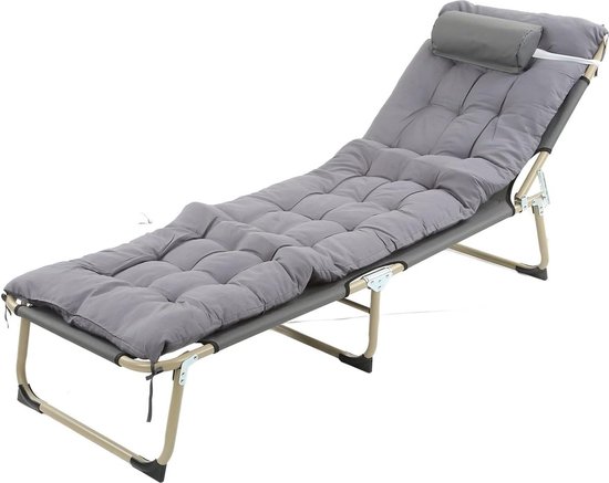 Plezier Eenpersoons Opvouwbare Draagbare Matras Met Draaggrepen - Gastbed Linnen Effect