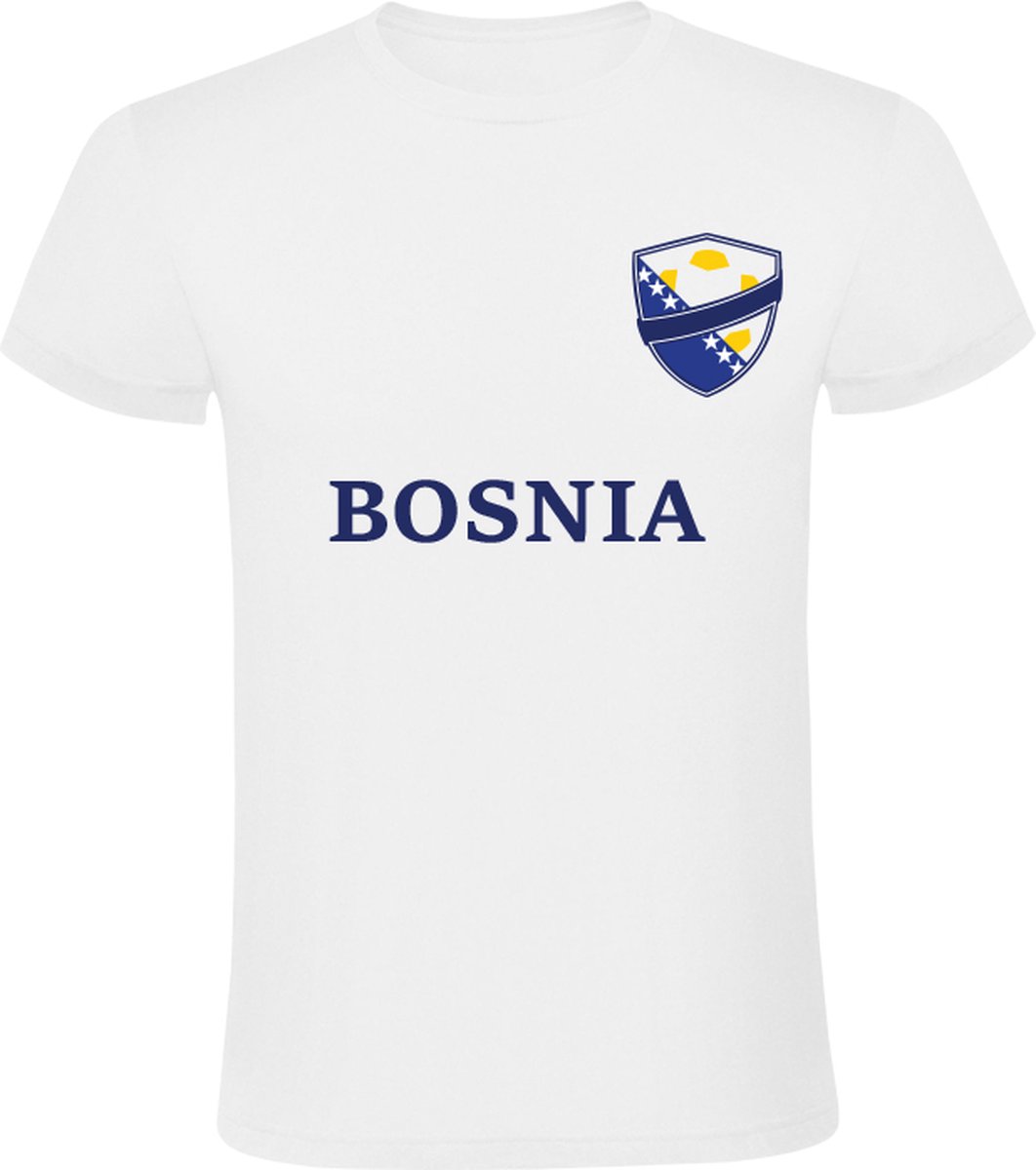 Bosnia Wit T-shirt - bosnia - voetbal - club - europa - wedstrijd