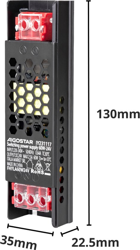 LED Voeding - 24V - 60Watt - 2.5A