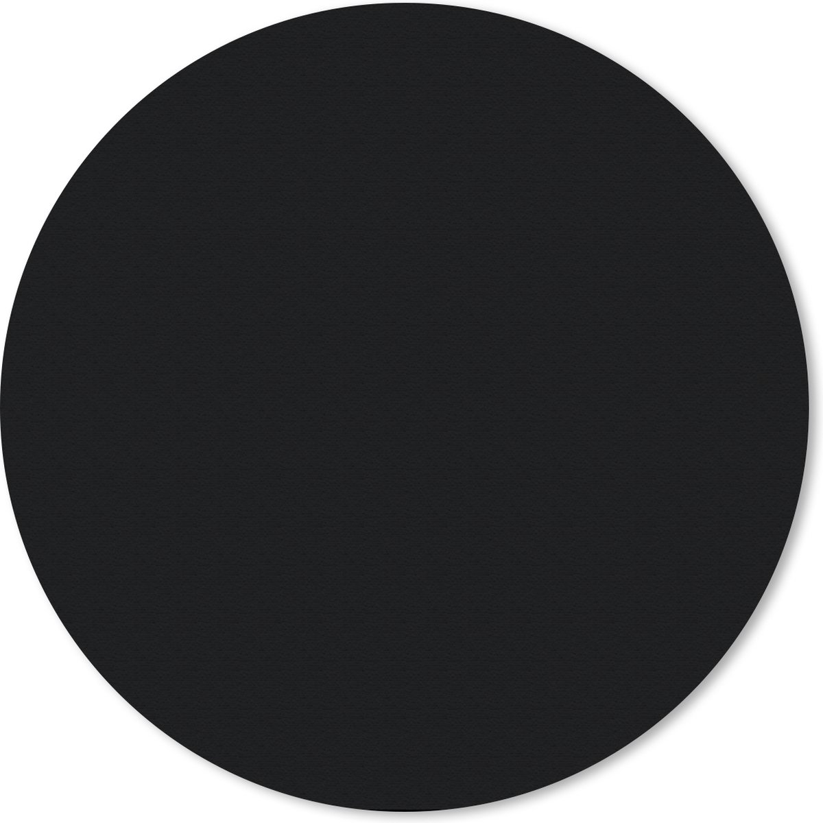 Muismat rond 40x40 cm - Mousepad Zwart - Patronen - Design - Ronde muismatten