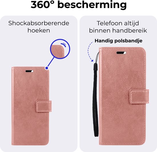 Étui adapté pour Google Pixel 9 Pro XL Case Book Case Cover Wallet Cover Wallet Case avec protecteur d'écran - Étui adapté pour Google Pixel 9 Pro XL Cover Bookcase Case - Or rose