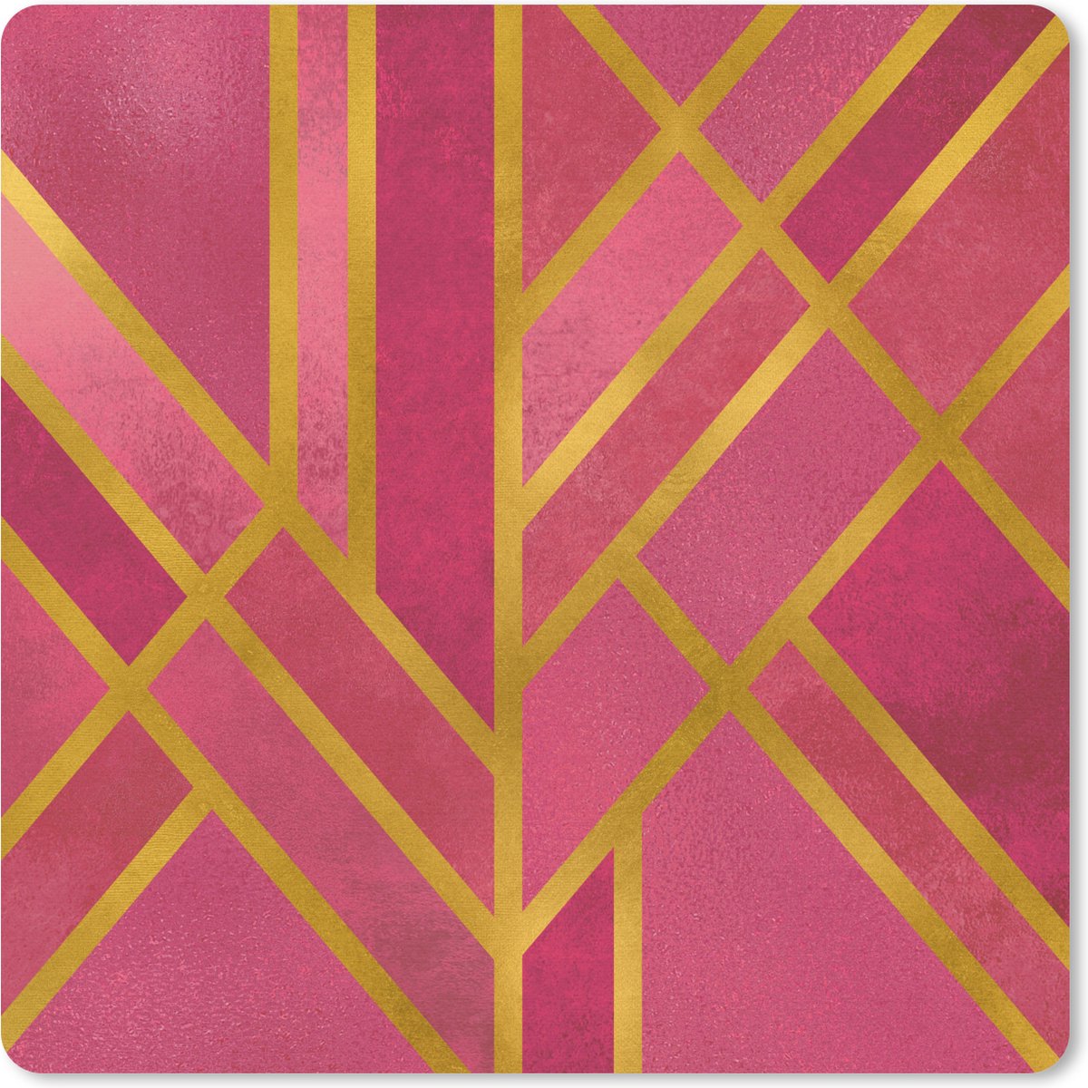 Muismat 20x20 cm - Mousepad Goud - Design - Luxe - Muismatten