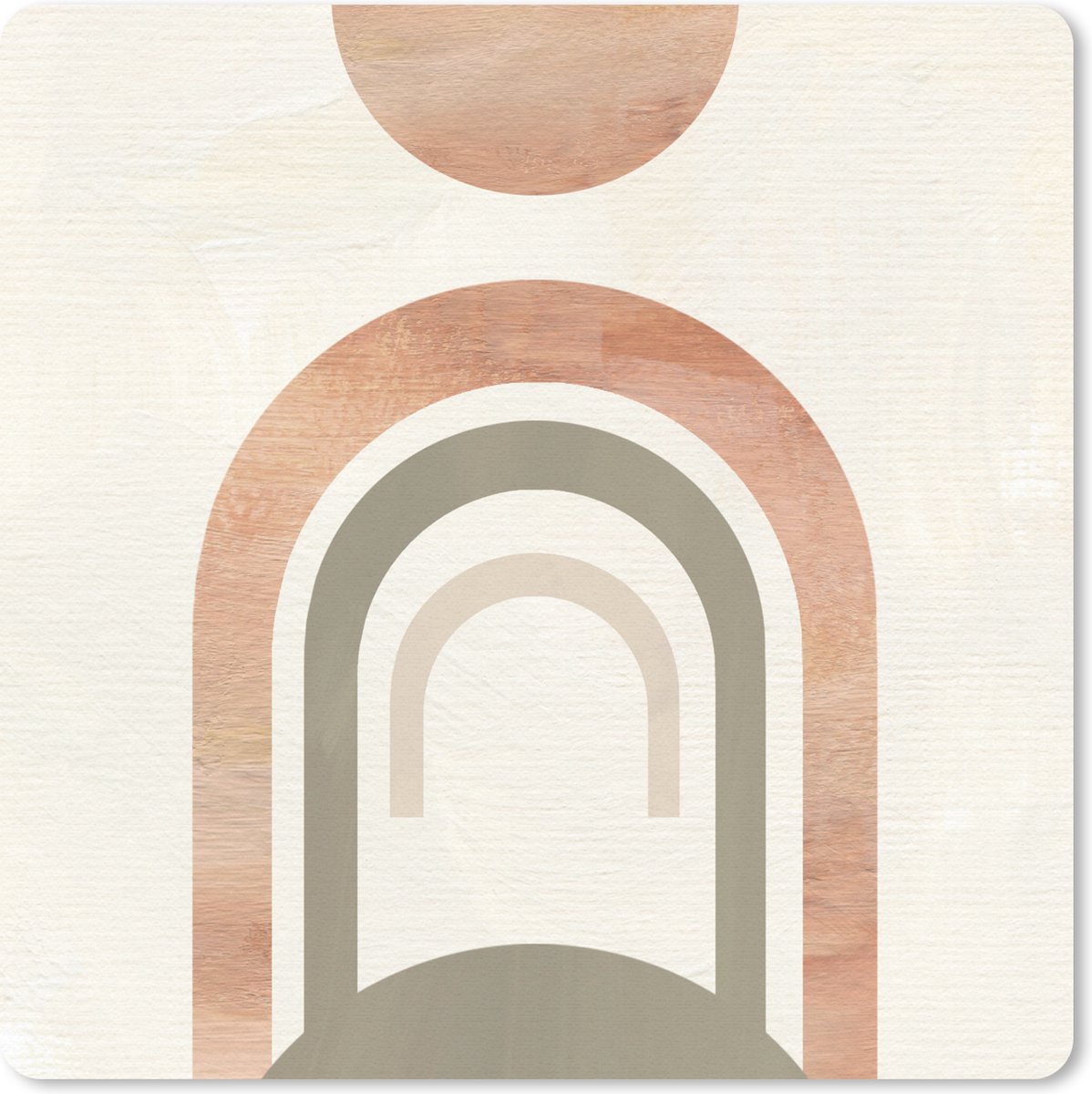 Muismat 30x30 cm - Mousepad Design - Roze - Abstract - Muismatten