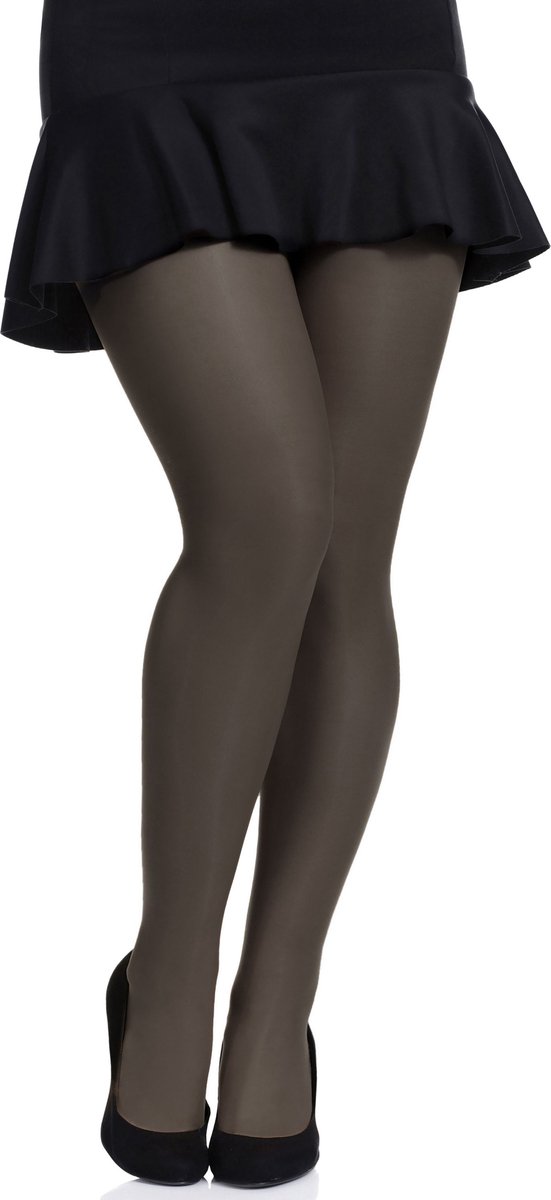 Merry Style Dames Grote maten Panty - 20 DEN - Halsterloos - Polyamide - MS-GB-161 - Smoky - XXL