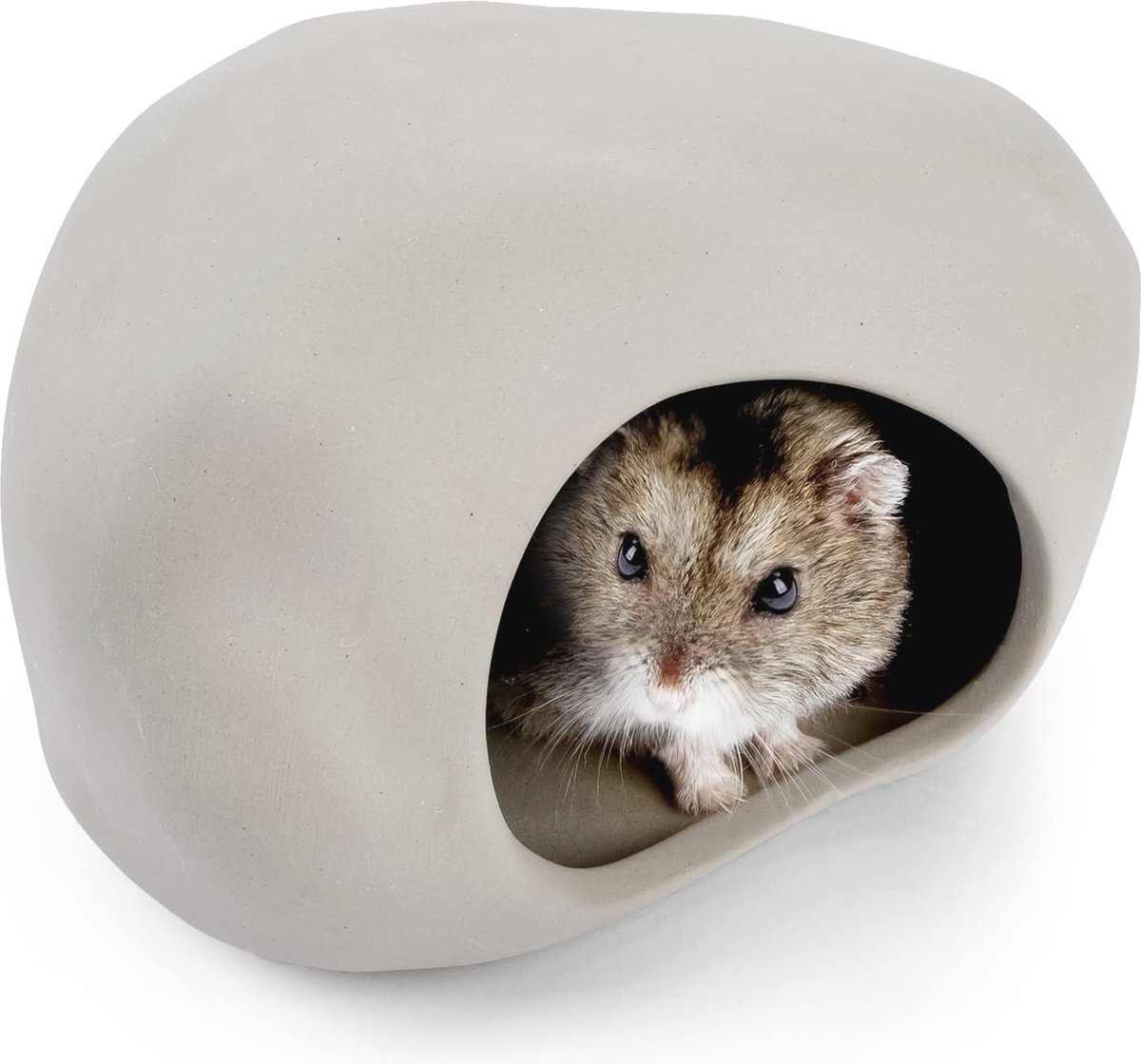 Keramische Hamster Schuilplaats – Steenvormige Hideaway voor Dwerghamsters, Muizen en Gerbils