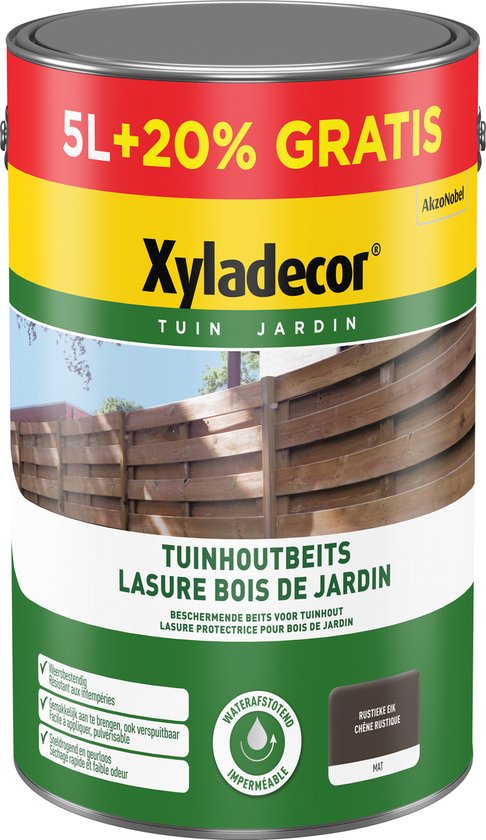 Xyladecor - Tuinhoutbeits - Rustieke Eik - 6 L