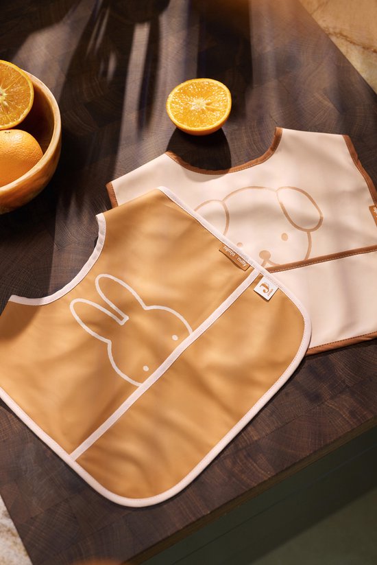 Jollein x Nijntje - Baby Slab Waterproof - Slabbetjes - Miffy Peekaboo Wild Rose - 2 Stuks van Jollein — afbeelding 5
