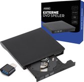 Externe DVD Speler Premes - USB 3.0 - DVD’s & CD’s Branden en Lezen - DVD Speler Laptop - Externe DVD Speler voor Laptop - Geschikt voor Windows 11 - Mac OS - Externe CD Speler - DVD Brander - CD Brander - Portable