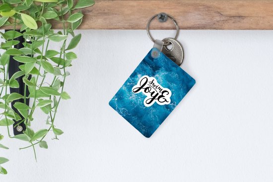 Porte-clés - Mer - Blauw - Citations - Été - Cadeaux - Plastique