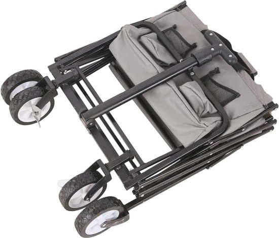 Opvouwbare Transportwagen voor Tuin en Winkel - Maximaal 80 kg van LUXNOR — afbeelding 2