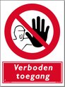 Verboden toegang - Aluminium