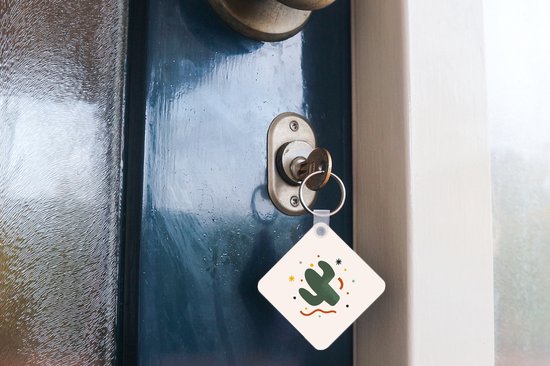Porte-clés - Cactus - Confettis - Été - Plastique