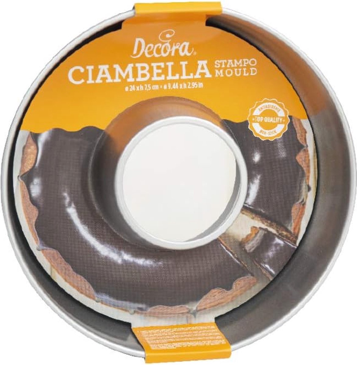 Savarin Donut Bakvorm Ø 24 x H 7,5 cm - Anti-aanbaklaag voor Perfecte Bereiding