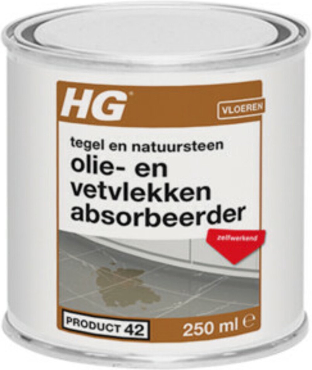 HG Natuursteen Olie & Vetvlekken Absorbeerder - 12 x 250 ml - Voordeelverpakking