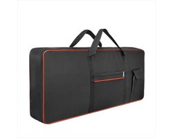 WiseGoods Luxe Keyboard Tas Waterdicht - Tassen Voor Piano Keyboards - Waterproof Beschermhoes Instrumenten - Zwart - 61 Toetsen