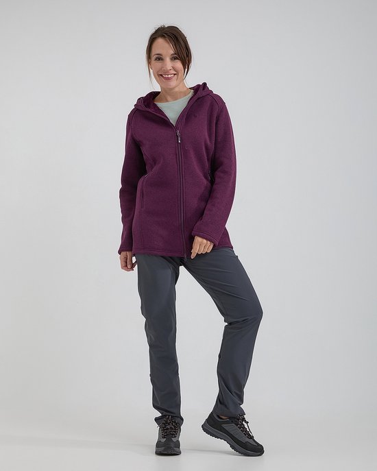 Life Line Cardigan Yara violet tricoté + capuche - taille 46