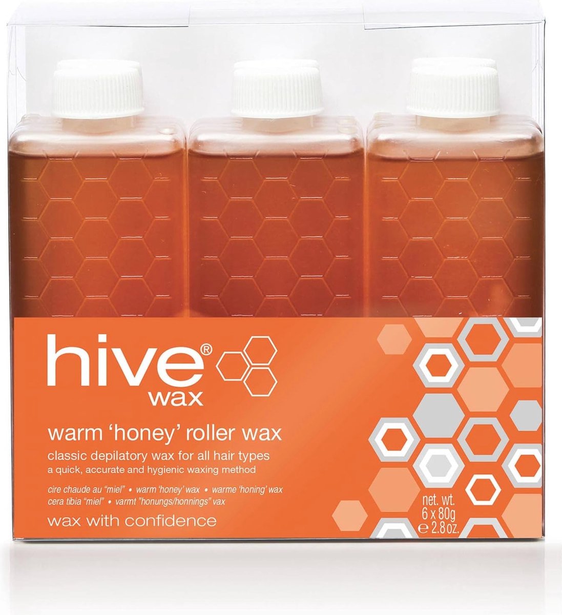 Haarverwijdering: Warme Honing Wax Roller Cartridges 80g - 6 Stuks