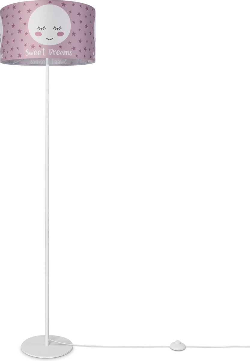 Paco HomeStaande Lamp Kinderlamp Kinderkamer Staande Lamp Lampenkap Sterren Maan