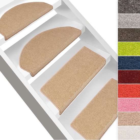 casa pura Dynasty Lot de 15 tapis d'escalier en velours autocollant