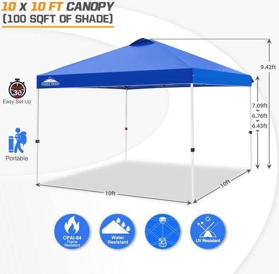 Pop-up luifel tent 3m x 3m - Lichtgewicht en draagbaar van POP — afbeelding 4