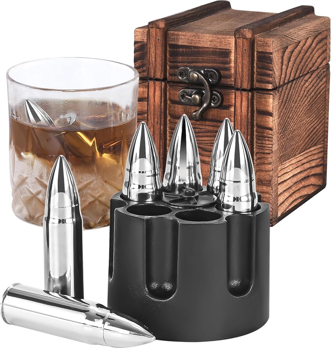 Herbruikbare koelstenen voor whisky en wijn - 8 stuks voor optimale koeling