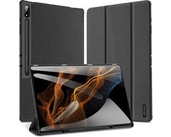Dux Ducis - Tablet hoes geschikt voor Samsung Galaxy Tab S9 Ultra (2023) - Domo Book Case - Auto Wake/Sleep functie - Zwart