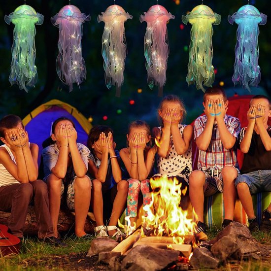 Equivera Jellyfish Lamp - Jellyfish Lavalamp - Jellyfish Nachtlamp - LED - Elektrisch - Nachtlamp - Kinderen en Volwassenen - Cadeau van Equivera — afbeelding 3