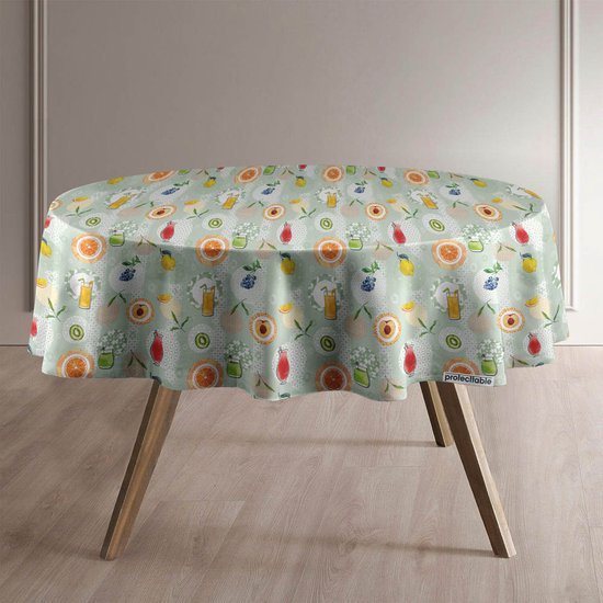 Nappe Ronde Cocktails Ø138cm - Nappe Lavable - Plastique