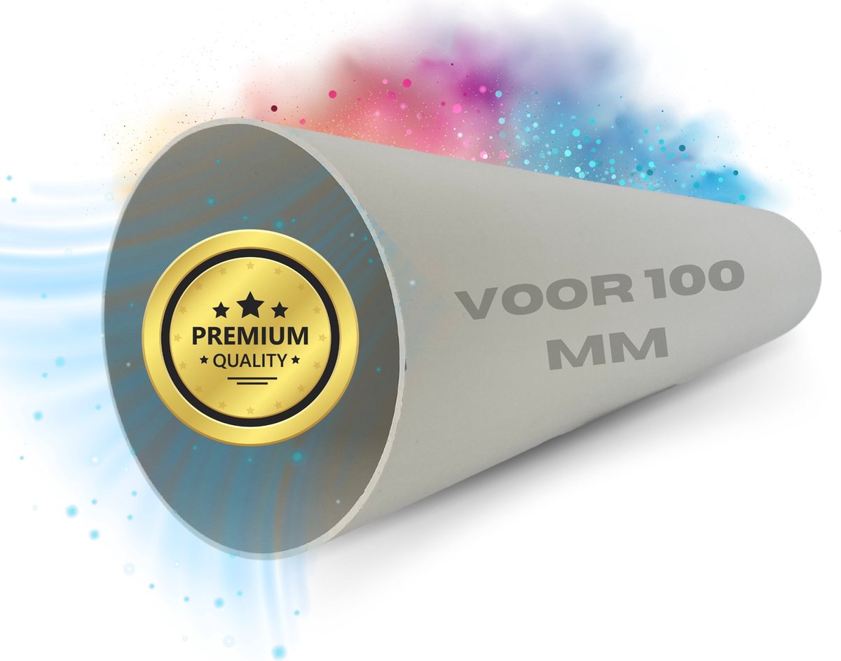 TronicXL 104mm pijp - 50cm lang voor 100mm ventilator – luchtafvoerleiding - afvoerventilator ventilatieleiding - ronde buis kunststof - toevoerlucht- en afvoerluchtkanaal – ventilatiebuis - rooster