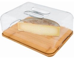 Kaasplank van PVC houten box - Kaasplank van bamboe voor het vers houden van kaas kaasstolp