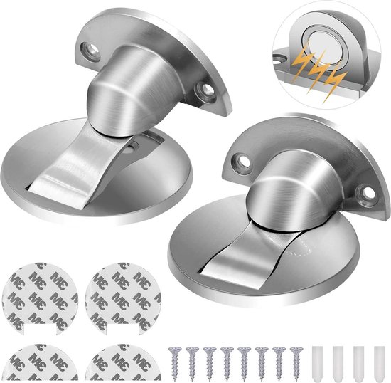 Verstelbare magnetische deurstopper 90Â° 60 mm