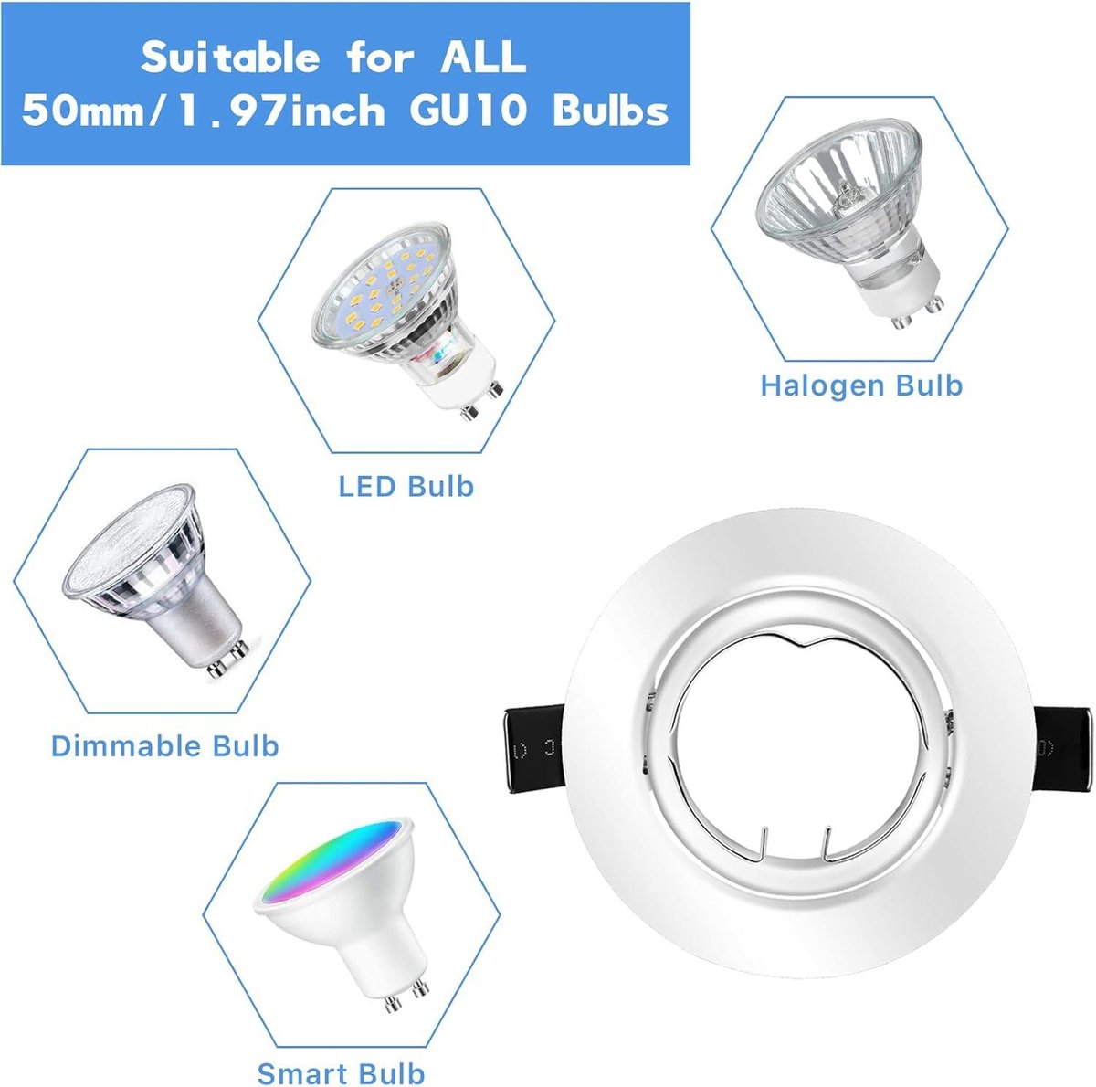 Inbouwspot Melker met Philips HUE White Ambiance - voor badkamer / overkapping / buiten - spot