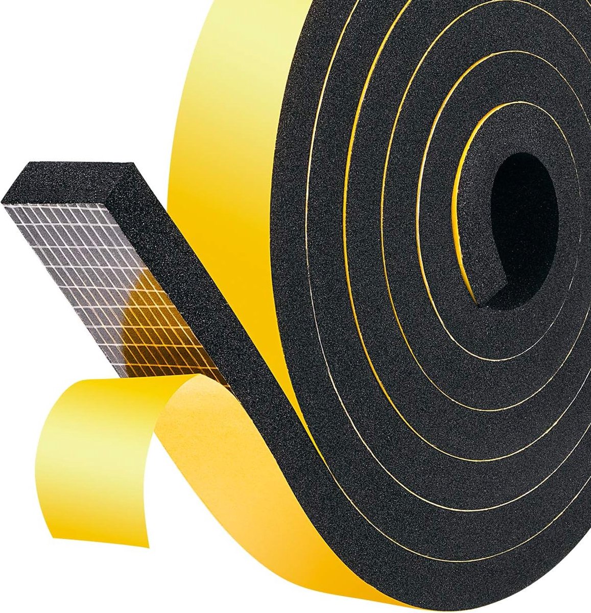 Zacht rubberen afdichtingsstrip pakking geluidsisolatie zelfklevende tape 25 mm x 10 mm x 2 m voor deur raam airconditioner weerstrippen geluidsisolatie 1 rollen