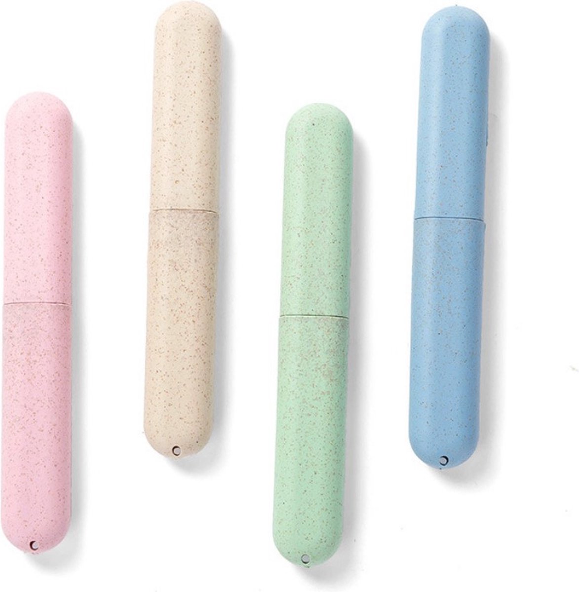 Tandenborstelhouder SET van 4 kleuren Reisaccessoires Beschermer Tandenborstel Case Reisgadgets Draagbare Tandenborstelhoes