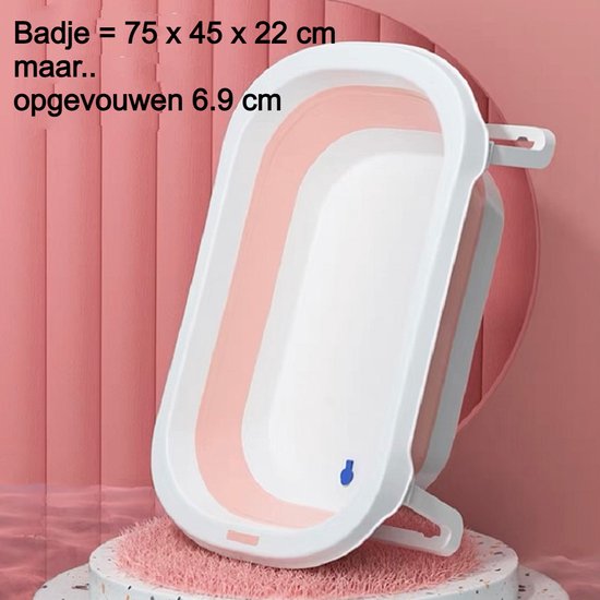 Allernieuwste.nl® Opvouwbaar Opklapbaar BabyBad met Standaard Kinderbadje Babybadje Kleur Rose van Allernieuwste.nl® — afbeelding 5